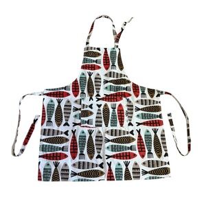 NOW Colorful Fish Pattern Apron